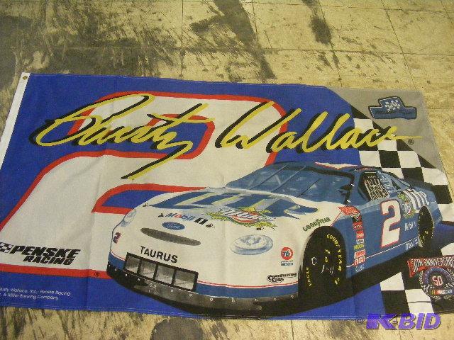 Rusty Wallace NASCAR Flag