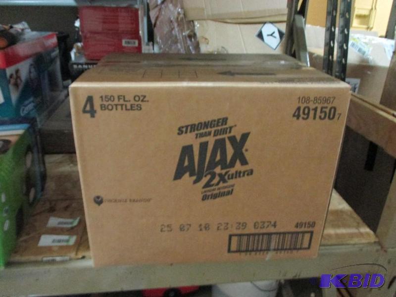 Case of Ajax laundry detergent...
