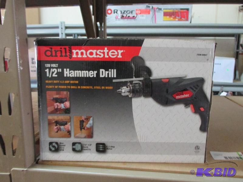 Drill master hammer drill kit...