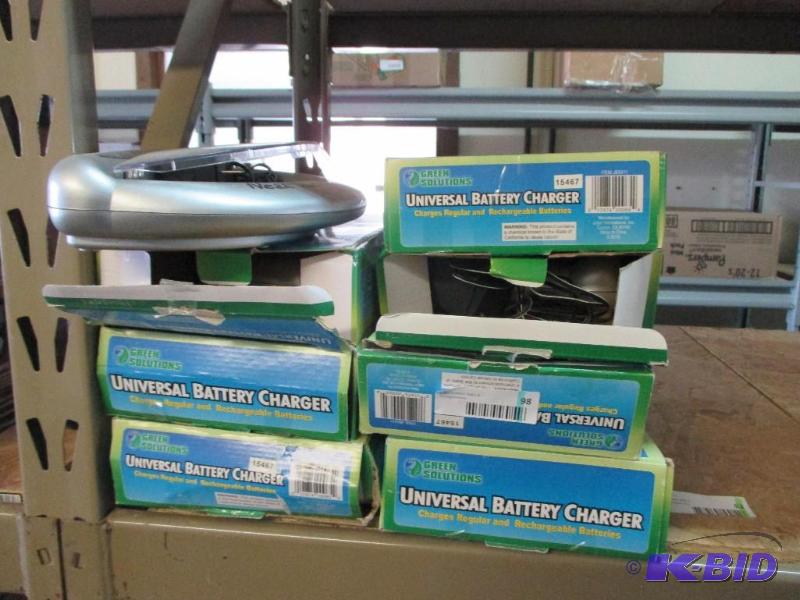 8 battery chargers...