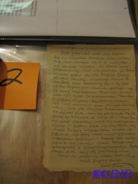 GERMAN LETTER FEBRUARY 26TH 1944