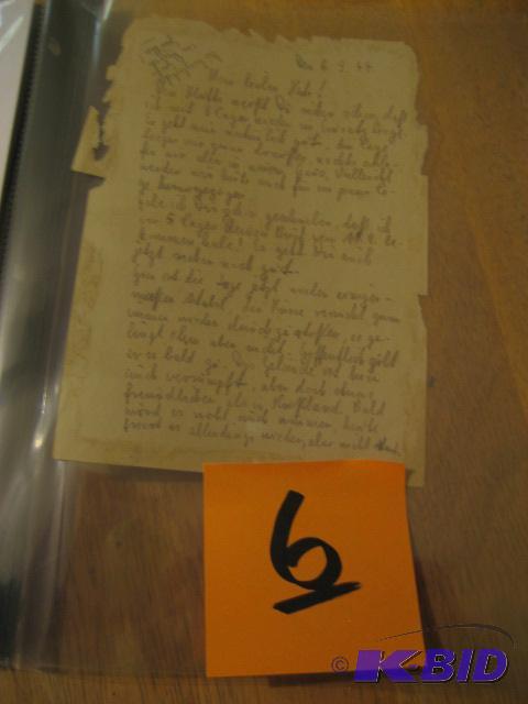 GERMAN LETTER DATED MARCH 3RD 1944