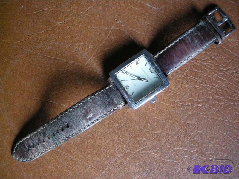 lot 140 image: Emporio Armani Mens watch