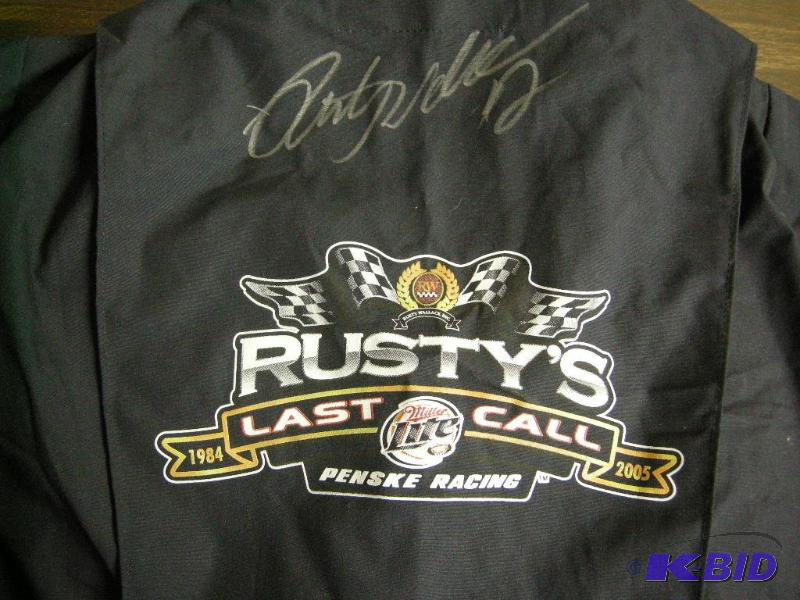 lot 79 image: Nascar Rusty Wallace autographed coveralls