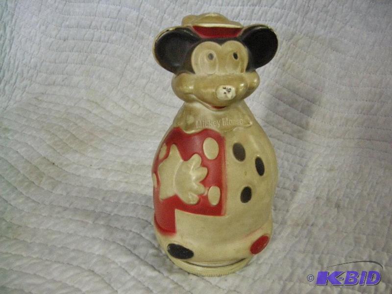 lot 93 image: Early Mickey Mouse Wheat Puffs bank
