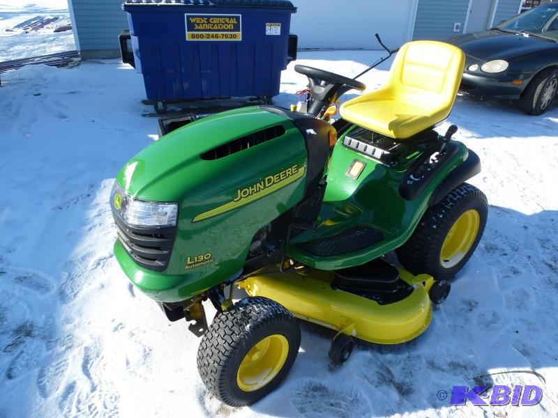 John Deere L-130 Lawn Tractor Has 23 Hp Kohl...