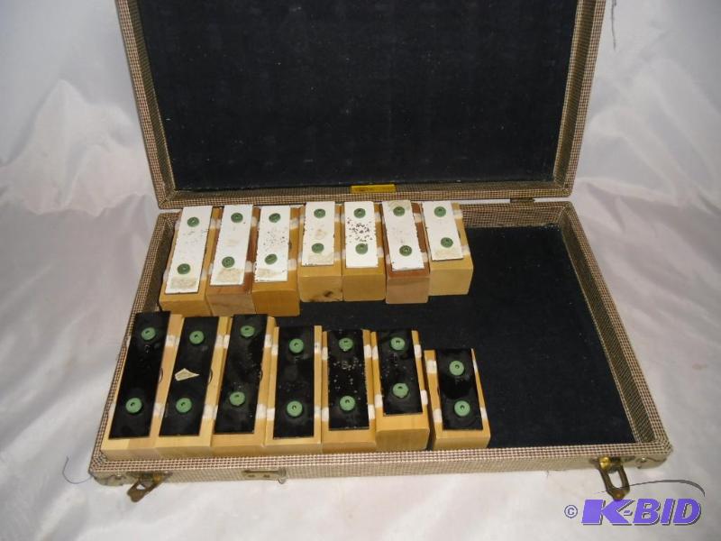 Antique Ludwig Xlophone Wooden Blocks School Musical Instruments in Case