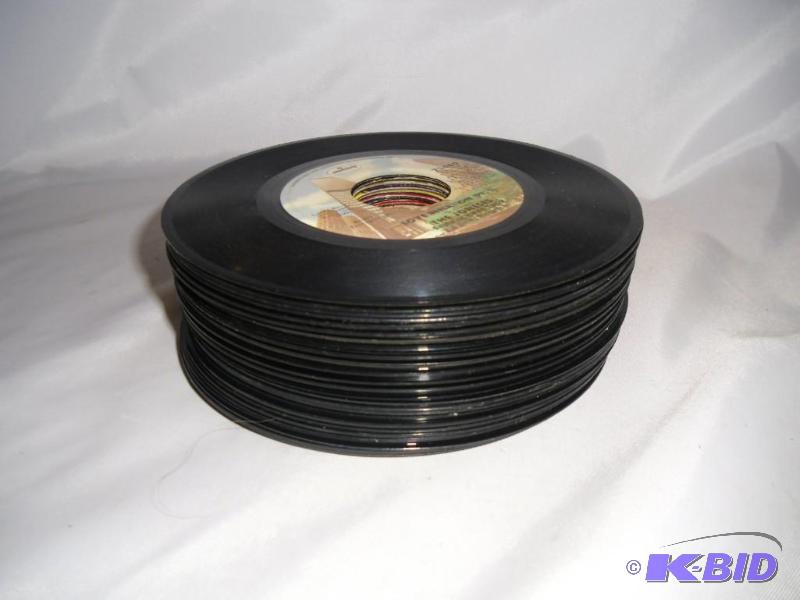 Lot of 35 Vinyl 45 RPM Records from the 1970s
