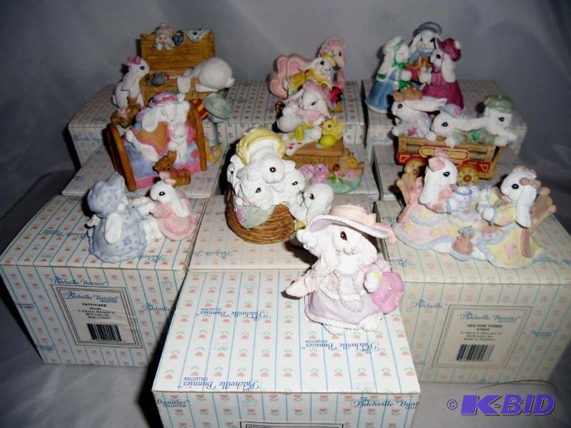 And Still More Patchville Bunnies Collection in Boxes and Signed Lot #3