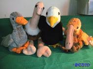 Beanie Babies Honks, Stretch, Baldy &amp Bea...