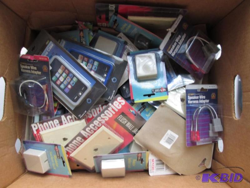 Lot of assorted cell phone and wall phone ite...
