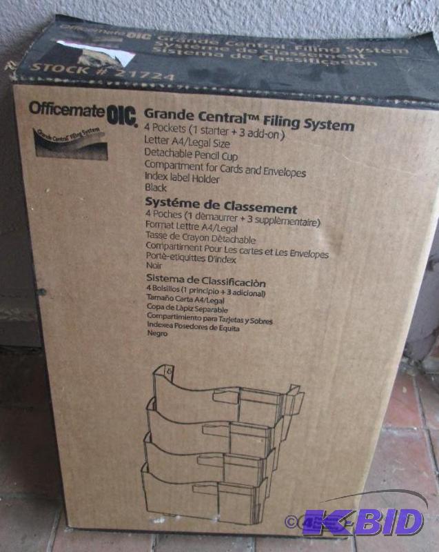 Officemate plastic filing system, appears new...