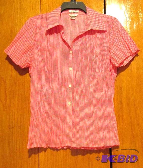 lot 116 image: Chirstopher and Banks pink and white checkere...