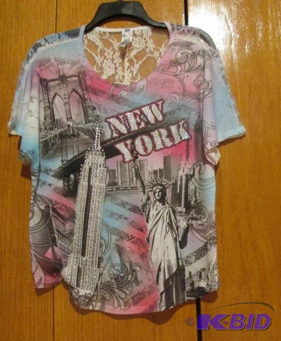 lot 121 image: Idea Ny New York shirt size medium...
