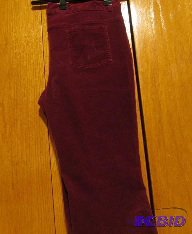 lot 75 image: Relativity maroon cordoroy parnts size 18...
