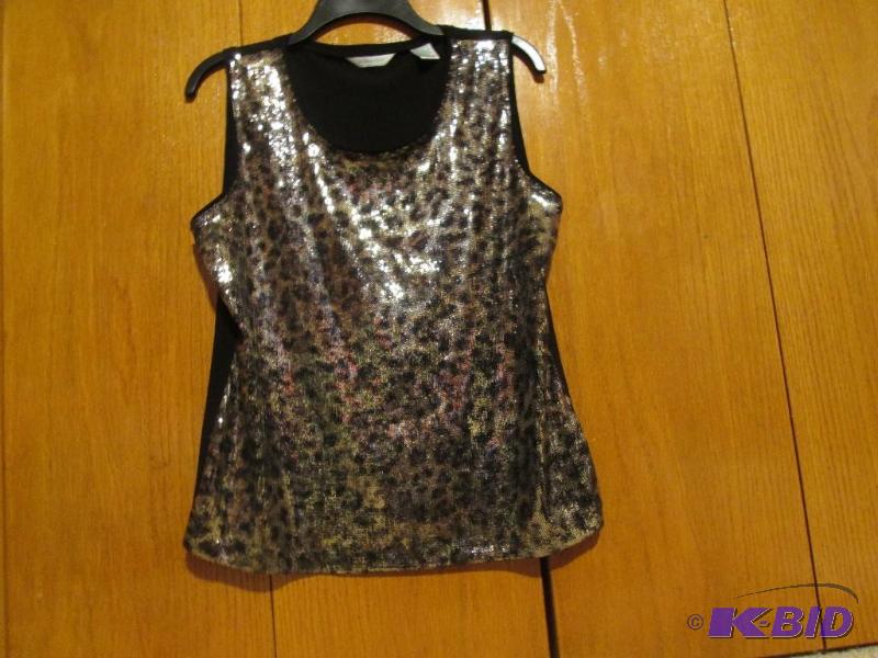 lot 80 image: launraashley sparkled cheetah print tank top ...