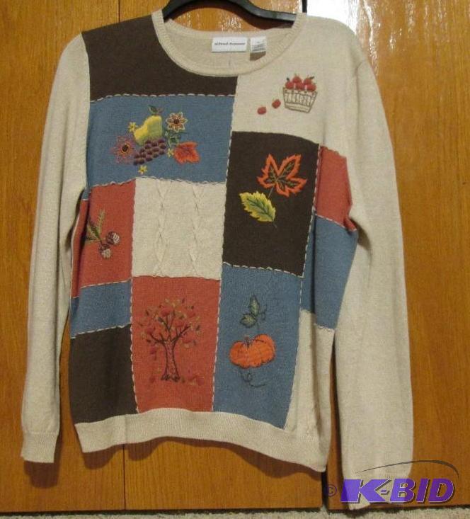 lot 99 image: Alfred dunner fall sweater size XL...