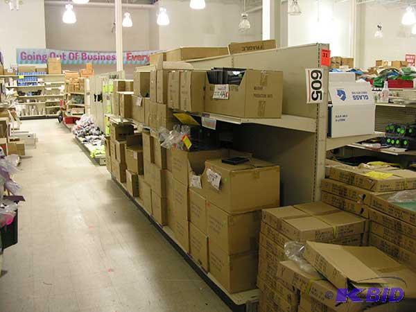 12 sections  gondola style shelving