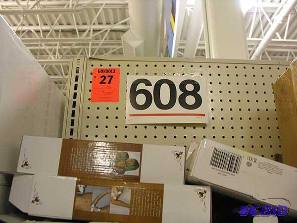15 sections  gondola style shelving