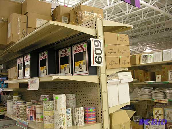 12 sections  gondola style shelving