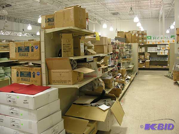 7 sections  gondola style shelving
