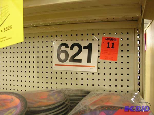 7 sections  gondola style shelving