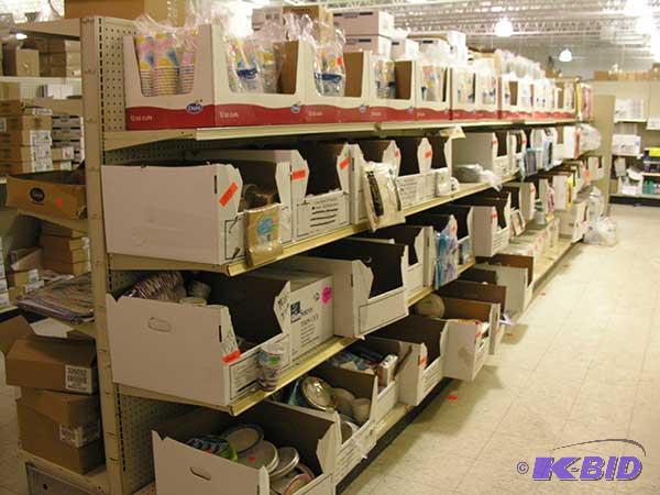 7 sections  gondola style shelving