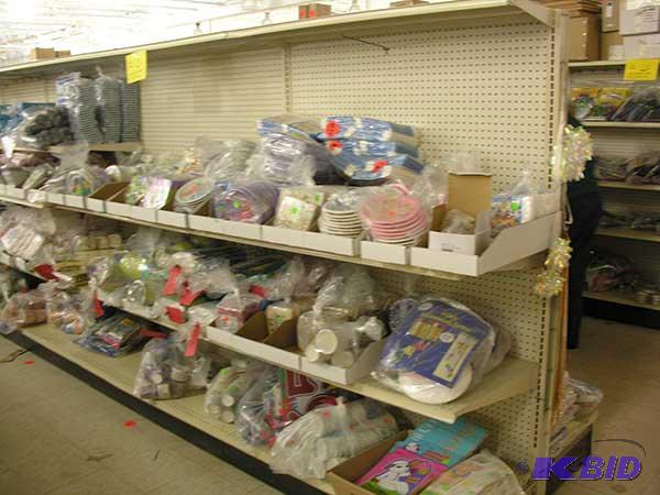 7 sections  gondola style shelving