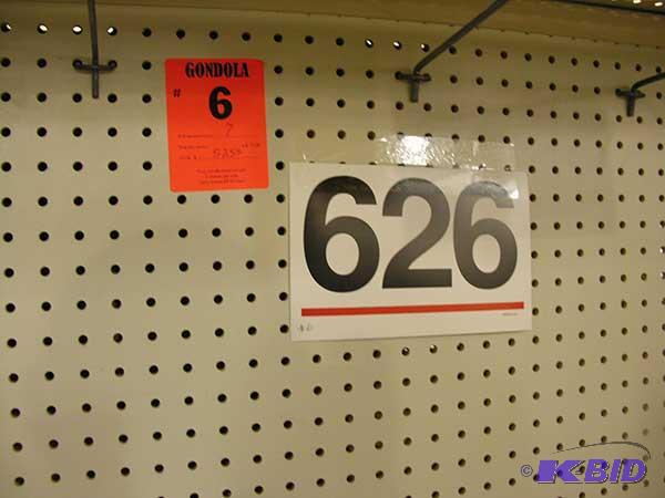 7 sections  gondola style shelving