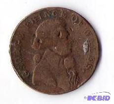 lot 12 image: Oldest Coin Ive Sold 1794 Wales Half Penny. America was only 18 years old when this was minted.