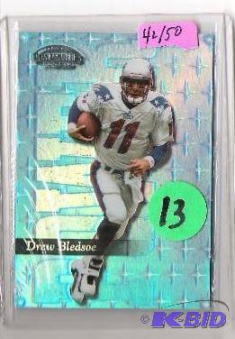 lot 13 image: 1999 Drew Bledsoe Contenders SSD #4250