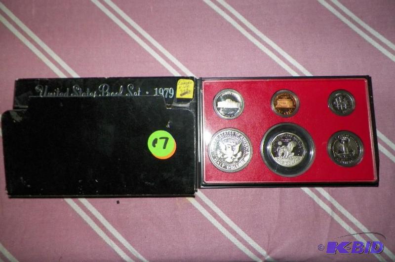 lot 17 image: 1979 U.S. Proof Set - Beautiful Cameo Set - Cameos bring a nice premium on these.