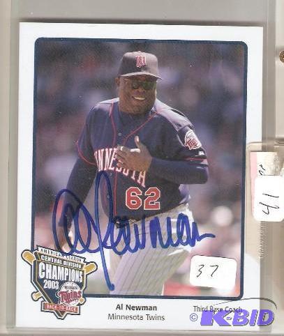 lot 37 image: Al Newman Autographed Picture