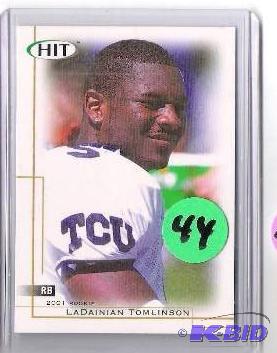 lot 44 image: LaDainian Tomlinson Rookie Card