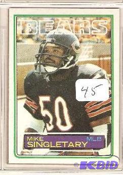 lot 45 image: Mike Singletary Rookie Card