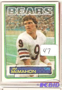 lot 47 image: Jim McMahon Rookie Card