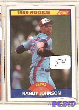 lot 54 image: Randy Johnson Rookie