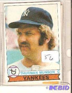 lot 56 image: 1977 Thurman Munson Card