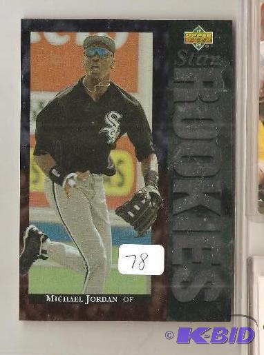 lot 78 image: Michael Jordan Oversized Star Rookie Card