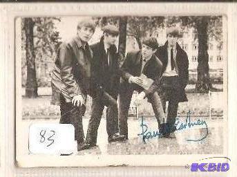 lot 83 image: Beatles Card