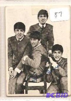 lot 87 image: Beatles Card