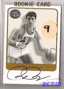 lot 9 image: Fleer 2001 Pat Riley on card Autograph - MINT