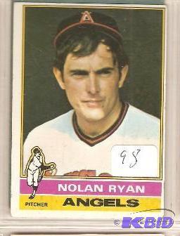 lot 98 image: 1976 Nolan Ryan Card