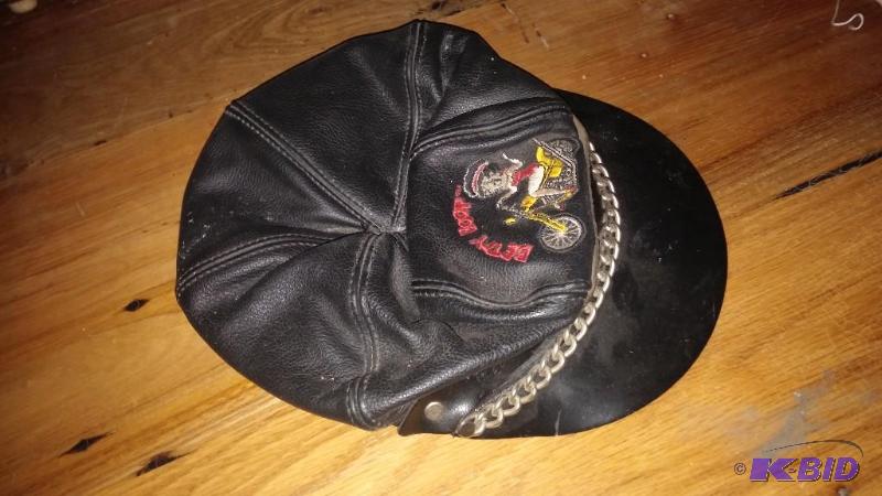 lot 26 image: Betty Boop Leather Hat...