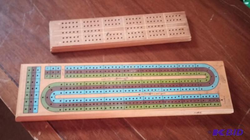 lot 39 image: Set od 2 Backgammon Boards both with pegs...