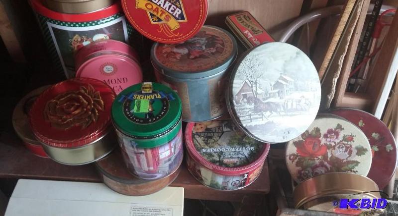 lot 9 image: Large lot of various tins...