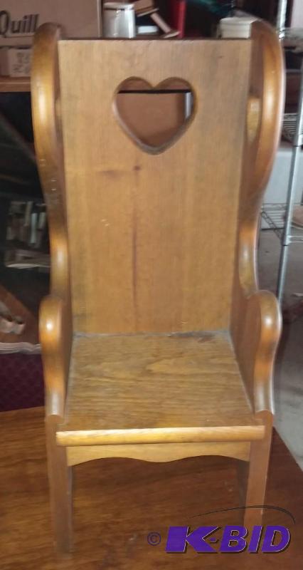 Hand Made Vintage Doll chair, 19 inches Tall...