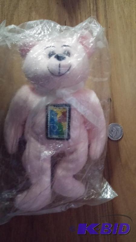 lot 47 image: Collectable &quotStamps" Ty Beanie Bear...