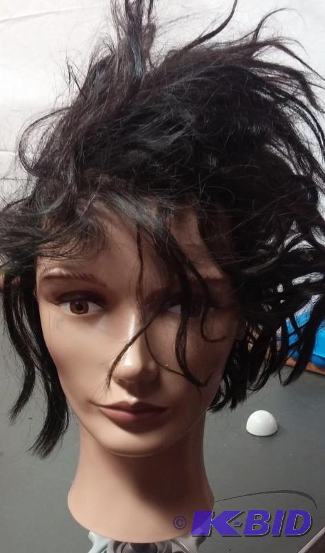 lot 5 image: Student Hair Dresser Manikin Head, real hair...