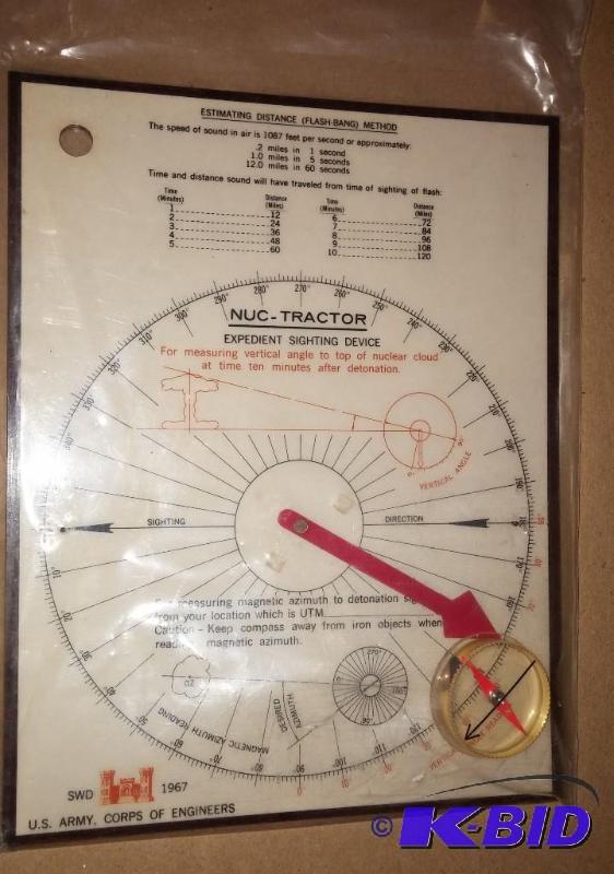 US ARMY NUC-TRACTOR, USED FOR ESTIMATING DIST...